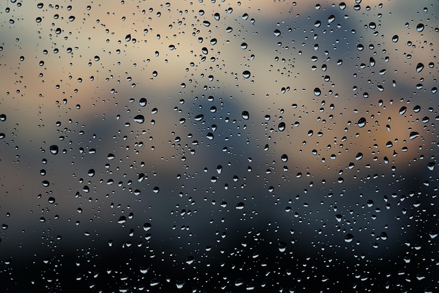 rain droplets on window glass